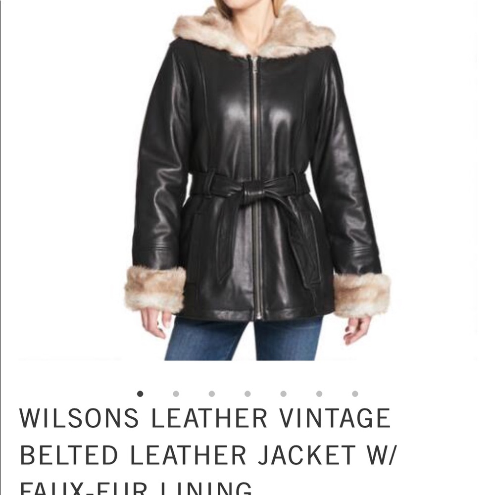 Wilson’s Vintage Belted Leather Jacket